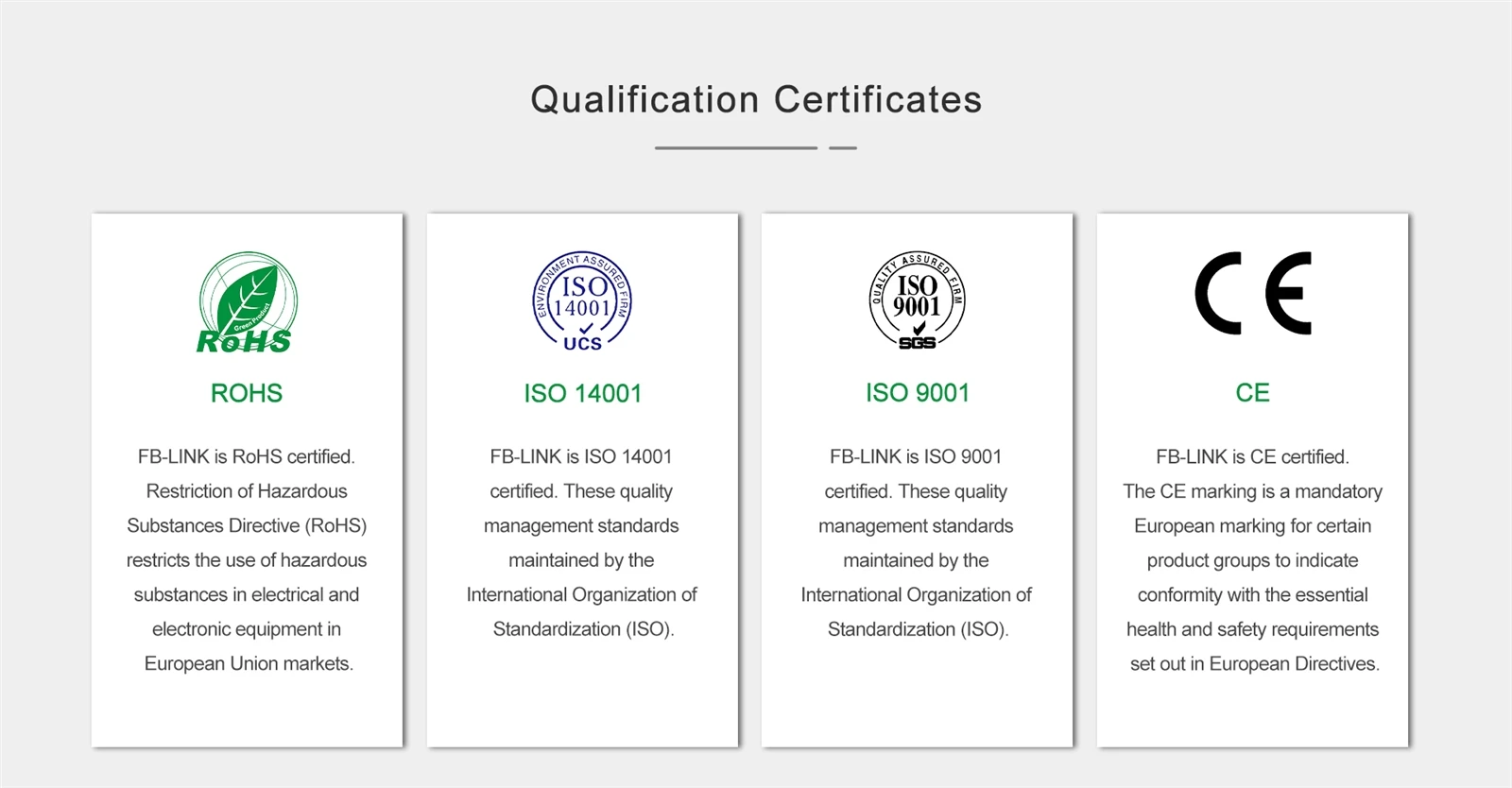 Qualification Certificates